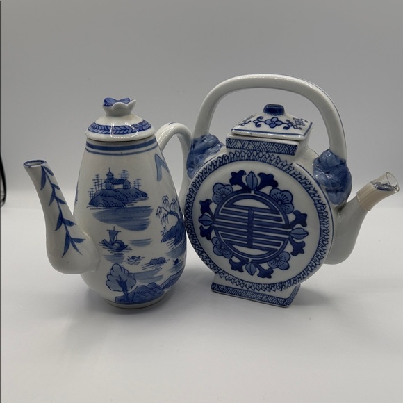 Other - Mini Blue and White Porcelain Teapot Set